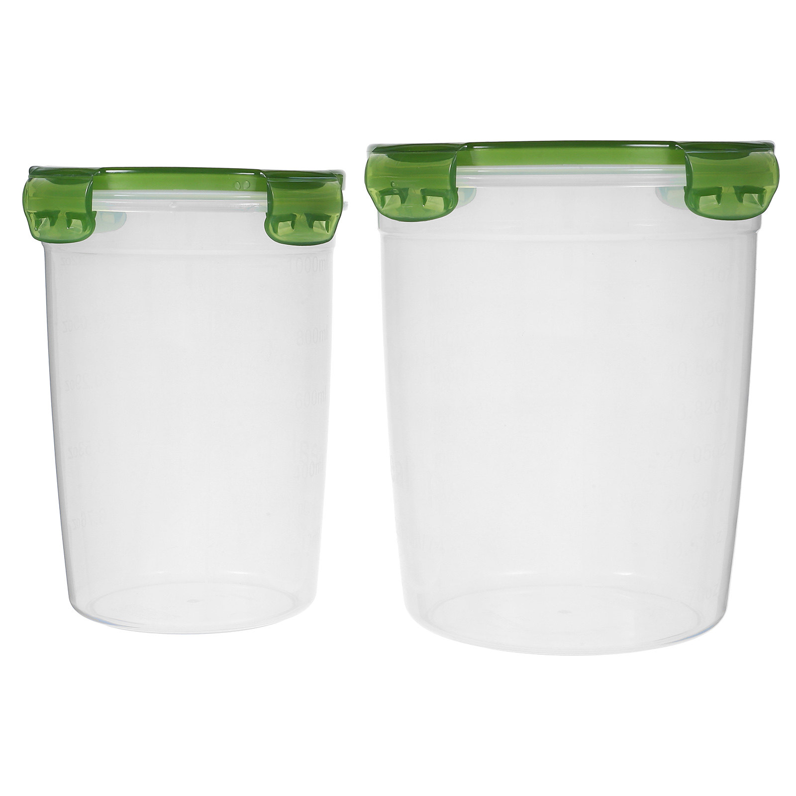 Food Storage Containers - 密閉式の食品保存容器2個セット。PP製プラスチック製で、コーヒー豆、紅茶、砂糖、ドライフルーツ、穀物、お菓子などを保存するのに最適。キッチン用。