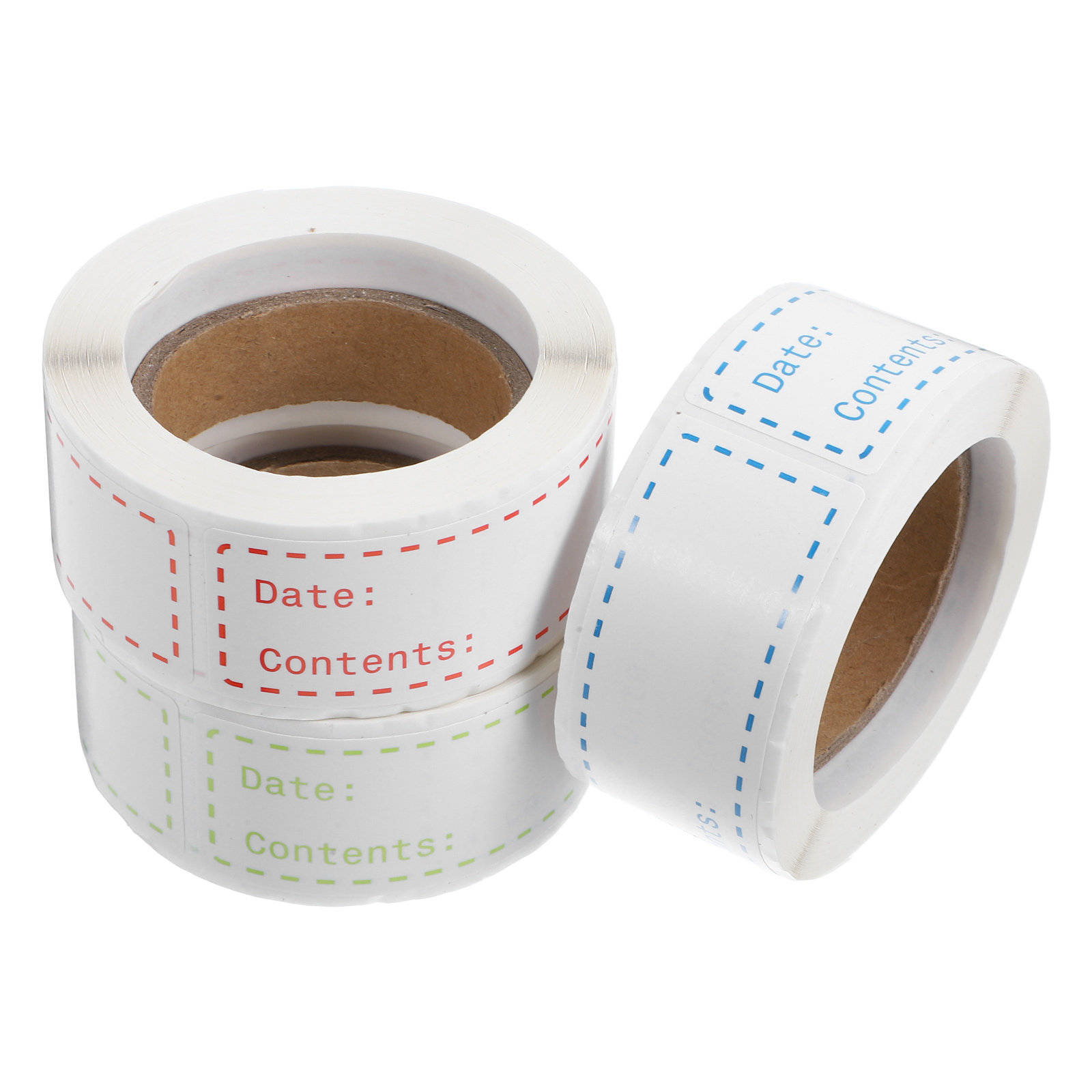 3ロール入り、剥がせる食品保存ラベル。安全な粘着剤を使用し、 - Food Storage Labels のレビューと価格