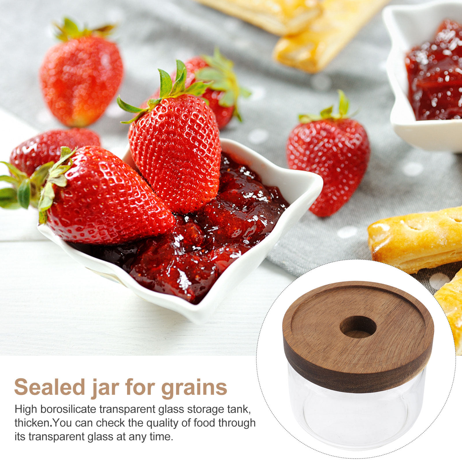 コーヒー豆、お菓子、お茶、穀物、キャンディーなどを保存するた - Food Storage Containers のレビューと価格