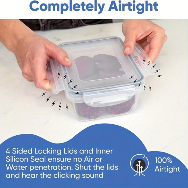 12個入りの食品保存容器セット（蓋12個＋容器12個）。密閉 - Food Storage Labels のレビューと価格