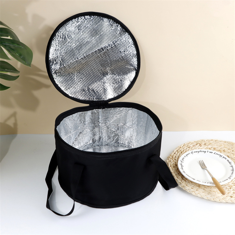 丸型再利用可能断熱キャセロールバッグ、ピザバッグ、保温機能付 - Food Storage Bag のレビューと価格