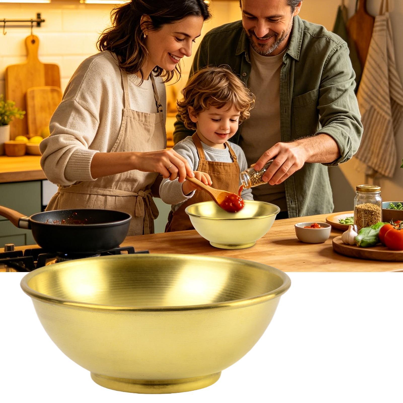 銅製ボウル 大型保存容器 サラダ用銅製皿 家庭用サービング  - Food Storage Meals のレビューと価格