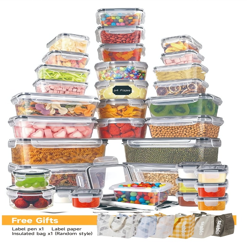 48個入り BPAフリー食品保存容器セット – キッチン、パ - Food Storage Meals のレビューと価格