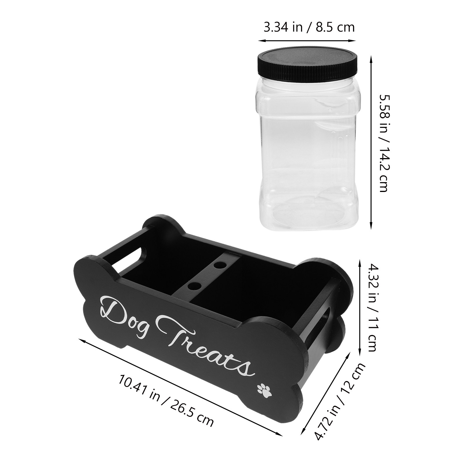 1個入り、上品な木製ドッグフード収納ボックス。仕切り付きで、 - Food Storage With Dividers のレビューと価格
